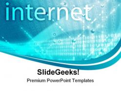 Internet data technology powerpoint templates and powerpoint backgrounds 0611