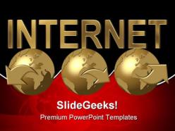 Internet global powerpoint templates and powerpoint backgrounds 0611
