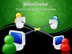 Internet networking communication powerpoint templates and powerpoint backgrounds 0711