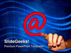 Internet touch symbol powerpoint templates and powerpoint backgrounds 0111