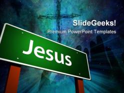 Jesus religion powerpoint background and template 1210