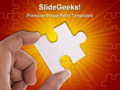 Jigsaw puzzle business powerpoint templates and powerpoint backgrounds 0711