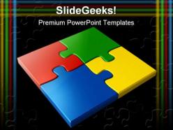Jigsaw puzzles business powerpoint templates and powerpoint backgrounds 0411