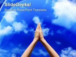 Join hands for peace abstract powerpoint templates and powerpoint backgrounds 0811