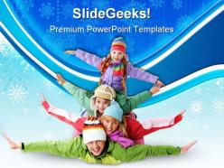 Joyful family holidays powerpoint templates and powerpoint backgrounds 0511