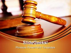 Judges gavel law powerpoint templates and powerpoint backgrounds 0711