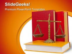 Justice law government powerpoint backgrounds and templates 1210