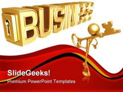 Key to business powerpoint templates and powerpoint backgrounds 0711