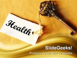 Key To Health Medical PowerPoint Templates And PowerPoint Backgrounds 0311