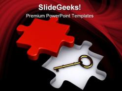 Key to solution business powerpoint templates and powerpoint backgrounds 0211