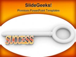 Key To Success Business PowerPoint Templates And PowerPoint Backgrounds 0311