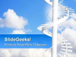 Ladder to paradise success powerpoint templates and powerpoint backgrounds 0711
