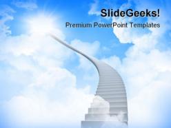 Ladder to sky future powerpoint templates and powerpoint backgrounds 0211