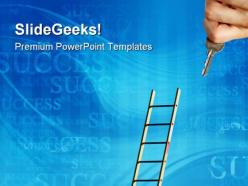 Ladder To Success Future PowerPoint Templates And PowerPoint Backgrounds 0311