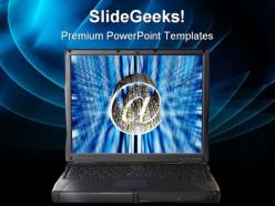 Laptop mailing internet powerpoint templates and powerpoint backgrounds 0211
