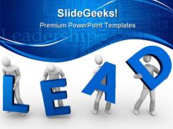 Lead people leadership powerpoint backgrounds and templates 0111
