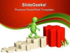 Leader concept leadership powerpoint templates and powerpoint backgrounds 0811