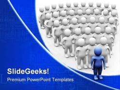 Leader team leadership powerpoint templates and powerpoint backgrounds 0411