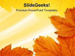 Leaves frame background powerpoint templates and powerpoint backgrounds 0811