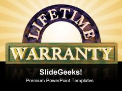 Life Time Warranty Future PowerPoint Backgrounds And Templates 1210