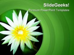 Lotus flower nature powerpoint templates and powerpoint backgrounds 0311