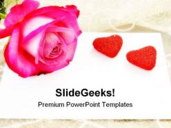 Love letter rose wedding powerpoint templates and powerpoint backgrounds 0411