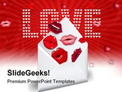 Love mail symbol powerpoint templates and powerpoint backgrounds 0311
