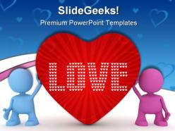 Love peace metaphor powerpoint templates and powerpoint backgrounds 0511