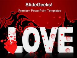 Love symbol powerpoint templates and powerpoint backgrounds 0511