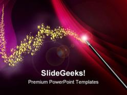 Magic wand metaphor powerpoint templates and powerpoint backgrounds 0711