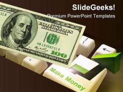 Make money dollar finance powerpoint templates and powerpoint backgrounds 0711