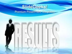 Man lean results business powerpoint templates and powerpoint backgrounds 0611