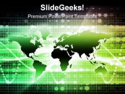 Map Business PowerPoint Templates And PowerPoint Backgrounds 0611