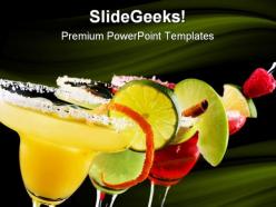 Margaritas food powerpoint templates and powerpoint backgrounds 0411