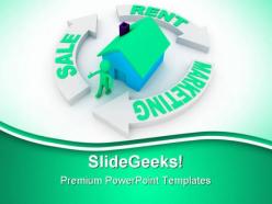 Marketing Sale Rent Real Estate PowerPoint Templates And PowerPoint Backgrounds 0711