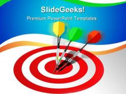 Marketing target winner success powerpoint templates and powerpoint backgrounds 0711