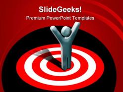 Marketing Target Winner Success PowerPoint Templates And PowerPoint Backgrounds 0811