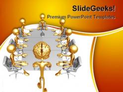 Mastermind meeting business powerpoint templates and powerpoint backgrounds 0211