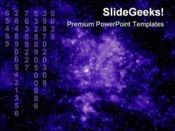 Matrix of space science powerpoint templates and powerpoint backgrounds 0611