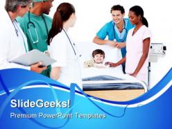 Medical team hospitality powerpoint templates and powerpoint backgrounds 0711