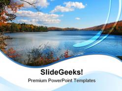 Meech lake nature powerpoint templates and powerpoint backgrounds 0711