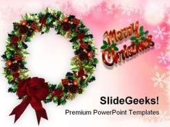 Merry christmas03 festival powerpoint templates and powerpoint backgrounds 0611