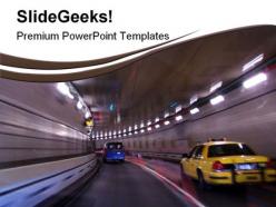 Midtown tunnel travel powerpoint templates and powerpoint backgrounds 0611