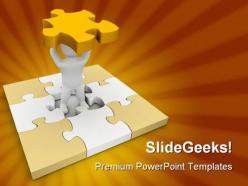 Missing piece of puzzle business powerpoint templates and powerpoint backgrounds 0311