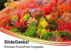 Mountain fall colors nature powerpoint templates and powerpoint backgrounds 0211