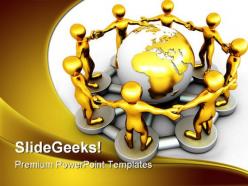 Network people powerpoint backgrounds and templates 0111