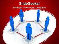 Networking communication powerpoint templates and powerpoint backgrounds 0411