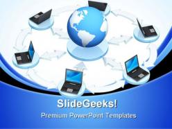 Networking global powerpoint templates and powerpoint backgrounds 0711