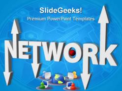 Networking through computer global powerpoint templates and powerpoint backgrounds 0611