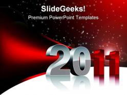 New Year 2011 Festival PowerPoint Background And Template 1210